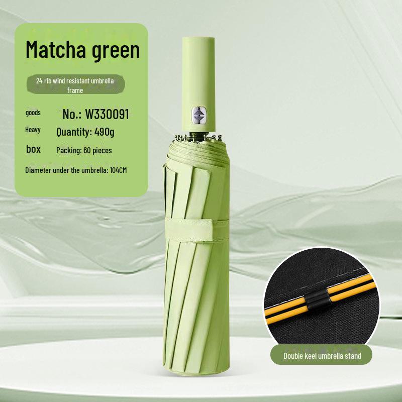"Large Fully Automatic Folding Umbrella for Sun and Rain, High-Grade Men's Dual-Use Parasol"