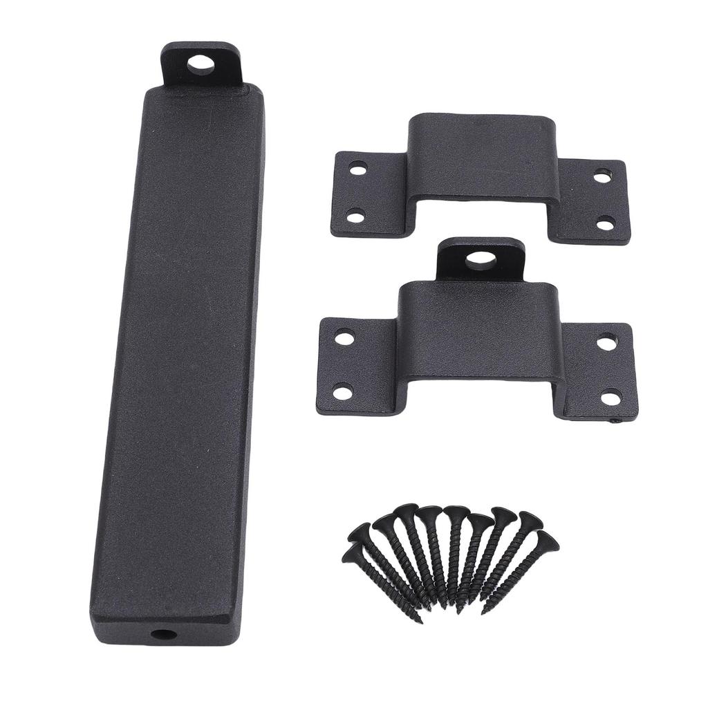 Slide Gate Latch Heavy Duty Steel Slide Gate Lock with Padlock Hole for Wooden Fences Barn Shed