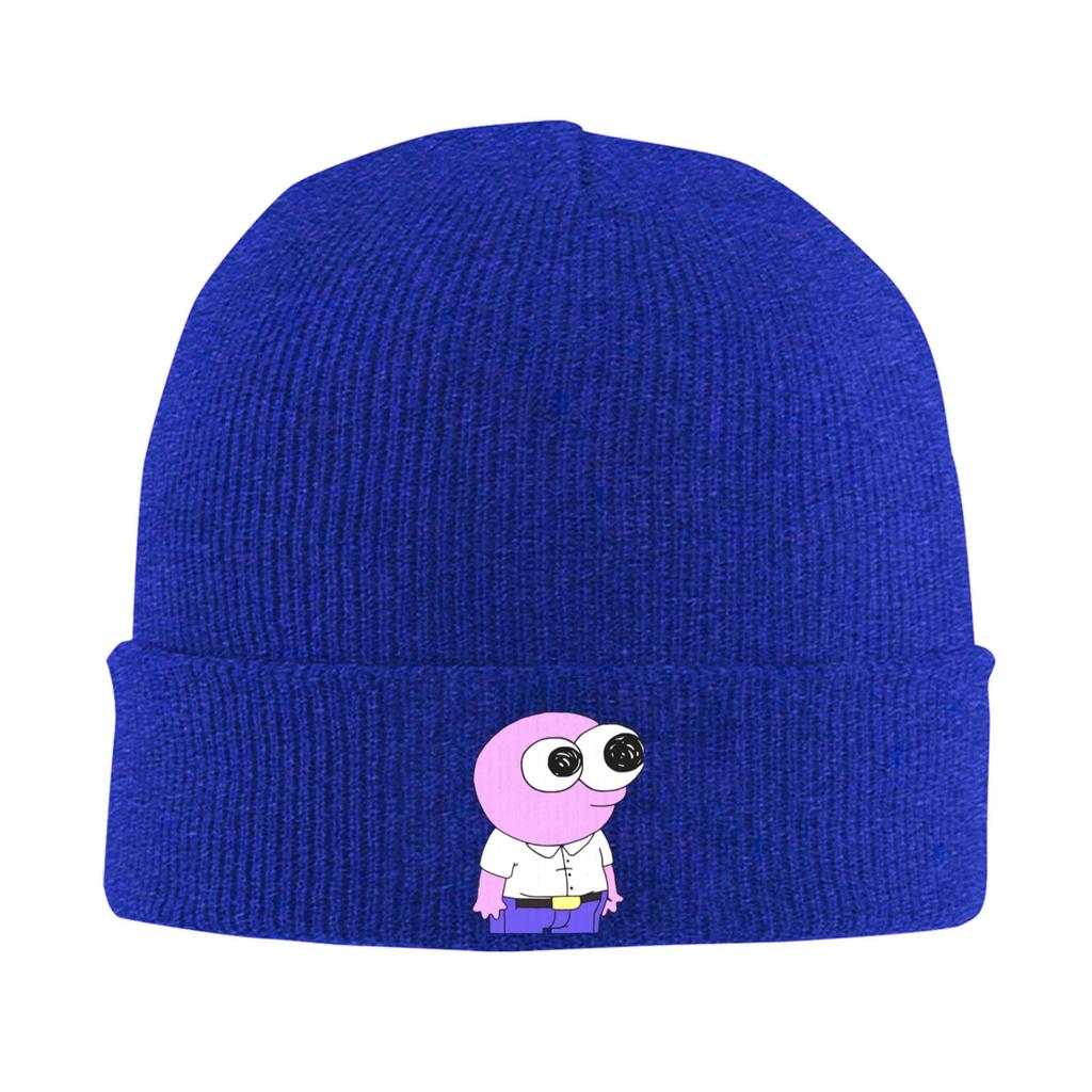 Pim Smiling Friends Funny Knitting Hat Beanie Hats Outdoor Sport Warm Soft Men Women Unisex Bonnet Hats Autumn Printed Caps