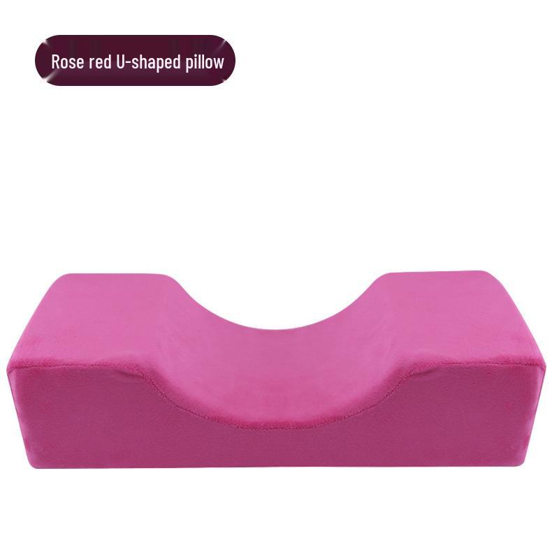 U-Shaped Leather Neck Support Pillow for Eyelash Extensions and Microblading In Beauty Salons.