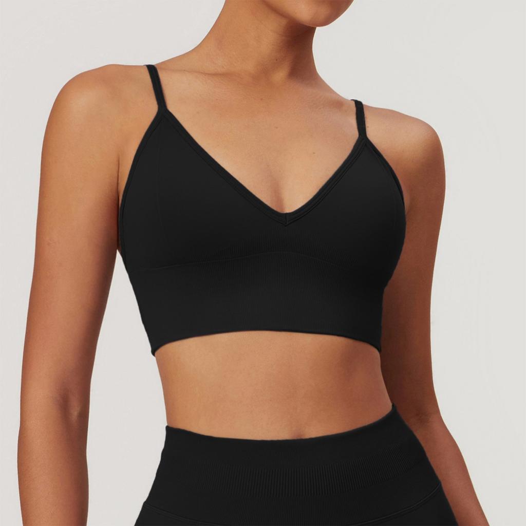 Women's Fashion Seamless Sling Back Yoga Bra Premium