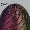 Easter Egg Toy Funny Twist Fidget 3D Printed Spiral Figurine Hand Stress Reliever Rotating Puzzle for Adults Anxiety Relief Gradient Color