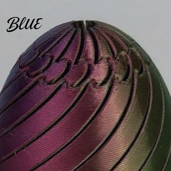 Easter Egg Toy Funny Twist Fidget 3D Printed Spiral Figurine Hand Stress Reliever Rotating Puzzle for Adults Anxiety Relief Gradient Color