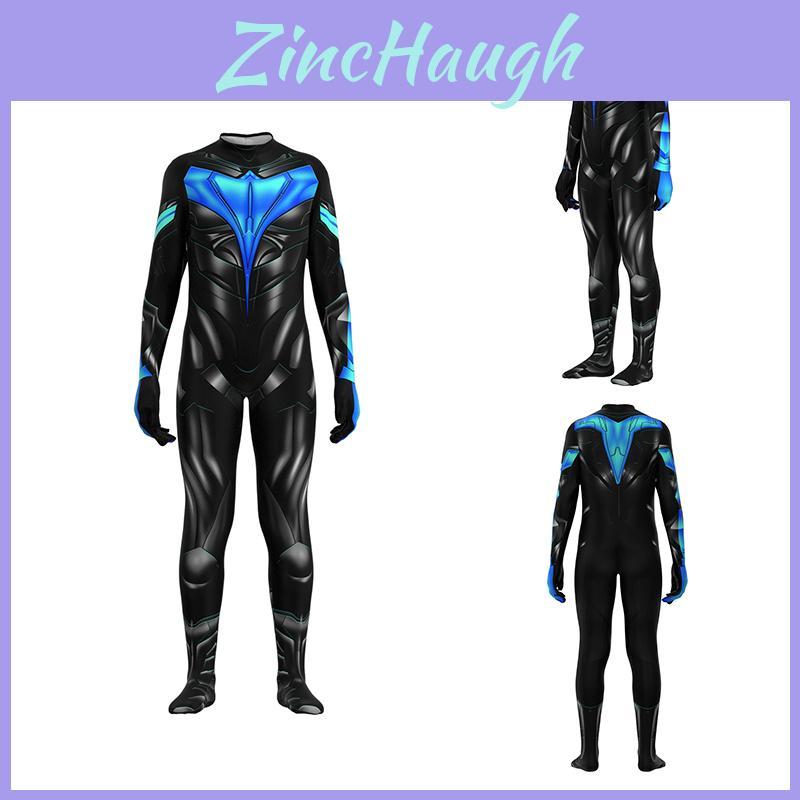 Titans 2 Nightwing Halloween Bodysuit Set For Adults And Kids