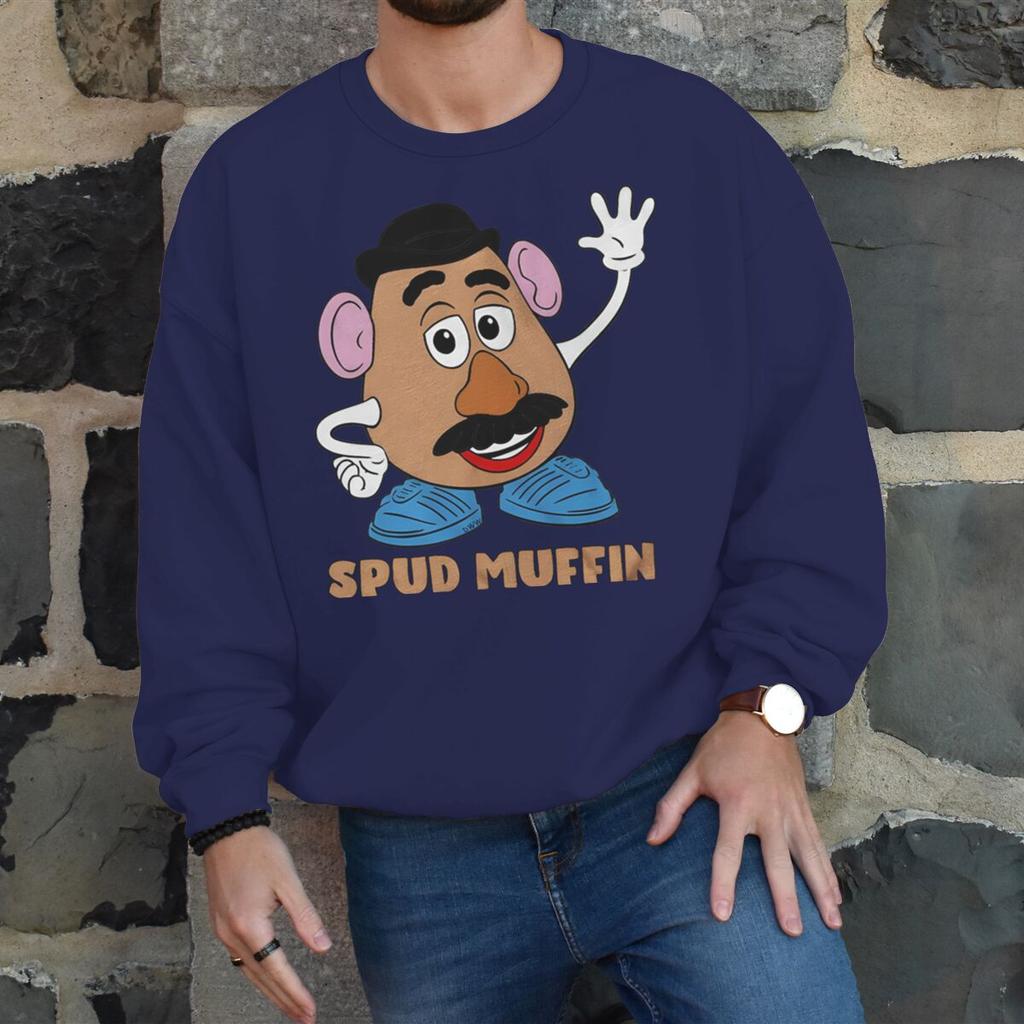 Cartoon Spud Muffin Sweet Potato Print Sweatshirt New Men Women Happy Valentine Gifts Long Sleeve Fashion Couple Pullover