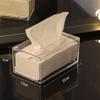 Tissue Box Waterproof Transparent Visible Acrylic Clear Napkin Paper Storage Box Home Organizer Daily Use