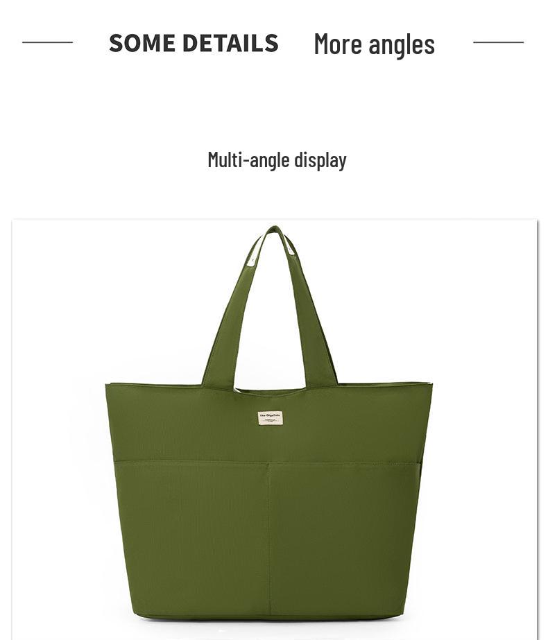 Damen Große Canvas-Tasche: Vielseitige Einkaufs-, Pendler- und Strandtasche