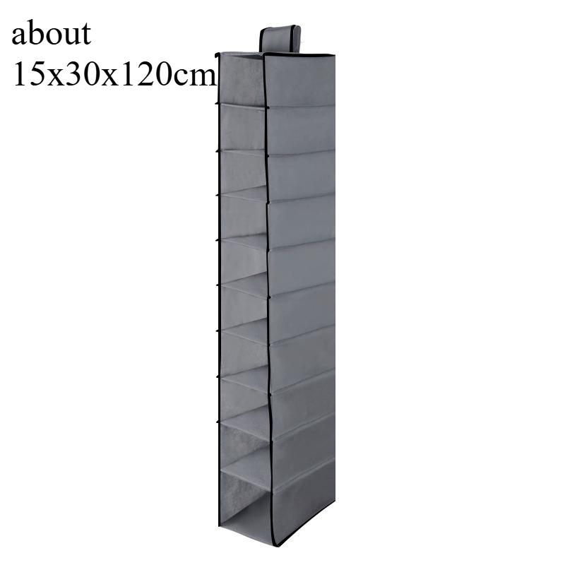 Hanging Shoe Organizer 10-Shelf Hanging Closet Organizers Storage Shoes Organizer Shelves Hanging Shoe Rack Holder for Bedroom