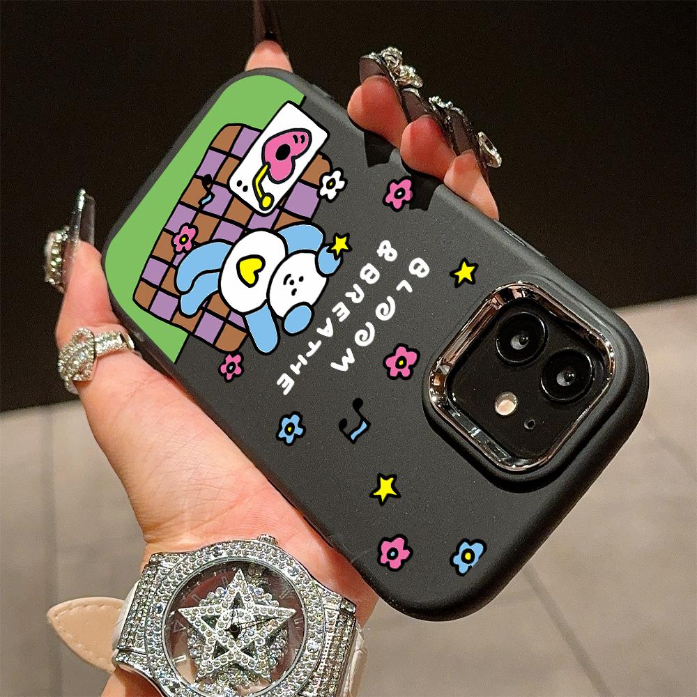 Ensfarget Sølvkant Linse Myk Flytende Silikon Støtsikkert Telefondeksel for iPhone Samsung Huawei Honor Xiaomi Redmi OPPO Realme Vivo Infinix Tecno