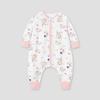 Cotton Toddler Sleepsuit With No-Seam Design Easy Rolling Fall Pajamas Girls Boys 1-8 Years