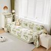 Graffiti Cat Chenille Sofa Covers for Living Room Cartoon Animal Towel with Tassels Slip Covers Anti Cat Scratch Couch Blankets