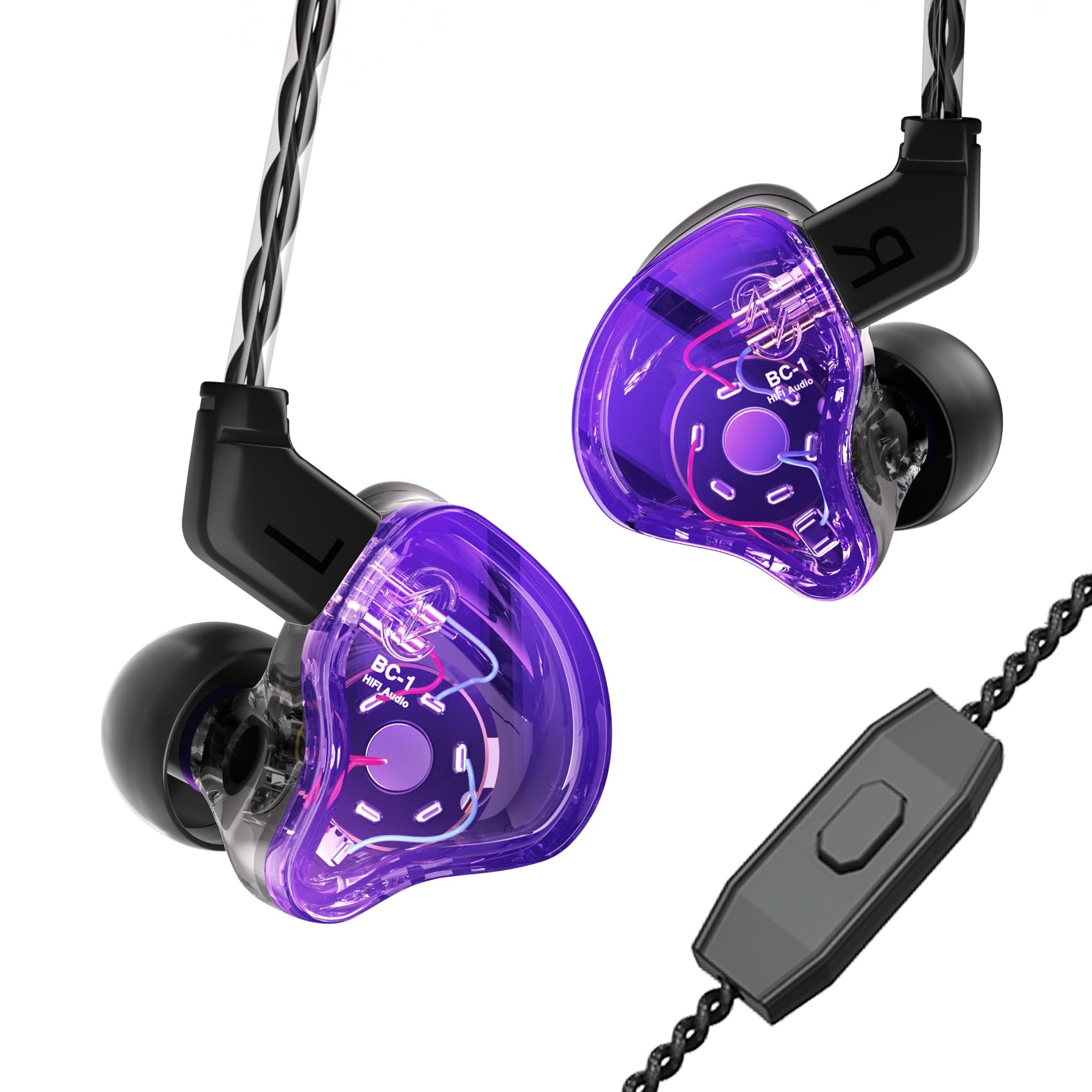 

Yinyoo CCZ Melody Headphones, a Chinese-made BA+DD Mix, in-ear headphones with high noise isolation, HiFi sound quality, and 2-pin re-cableable