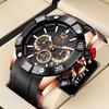 Watch Men Sport Quartz Wristwatch Chronograph Military Mens Watches Luminous Date Clock Watch for Men Relogio Masculino+Box