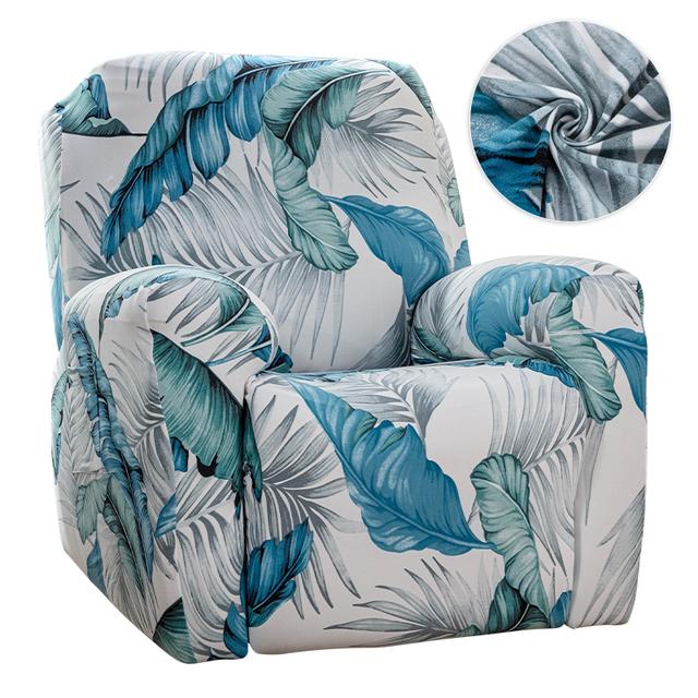 Floral Recliner Sofa Furniture Cover Stretch Reclining Sofa Furniture Slipcovers For Family Room Detachable Lazy Boy Relax Armchair Cover Home Decor