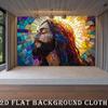 1pc Large Jesus Christ Stained Glass Banner, Religious Wall Decor for Wedding Baptism Christmas Church, Polyester Poster, Photo Booth Background