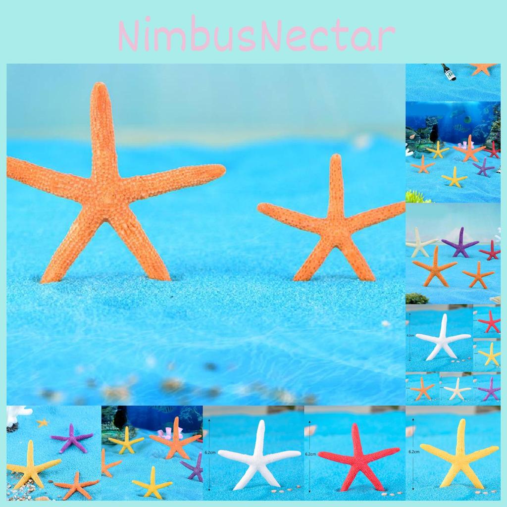 Mini Colorful Starfish Resin Aquarium Decorations For Fish Tank Landscape