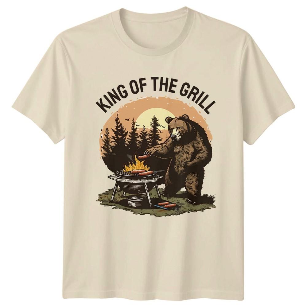 King Of The Grill Unisexs TShirt BBQ Humor Grilling Fathers Day Gift For Him