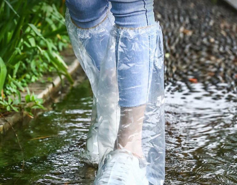 Disposable Waterproof High-Top Boot Covers for Outdoor Use