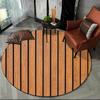 Latest 3D Color Wood Grain Lines Round Area Rug Carpet Rug for Living Room Bedroom Sofa Child Playroom Decor Pet Non-slip Gift