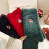 Polyester Soft Home Floor Socks Christmas Fluffy Socks Party Mink Fur Soft Sock Warm Christmas Embroidered Socks Home