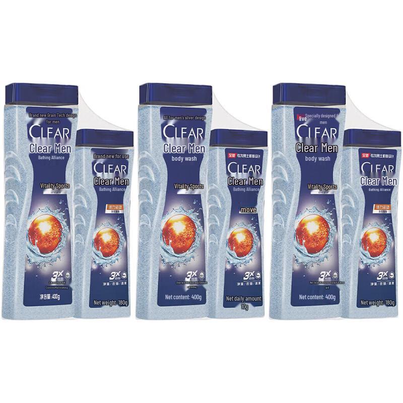 Clear Men Balancing Oil Control Active Sport Shower Gel