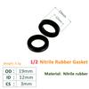 Nitrile Rubber Round O Ring Corrosion Oil Resistant Seal Washer PTFE Flat Gasket Ring Seals Joints Gaskets Spacers for Bolt