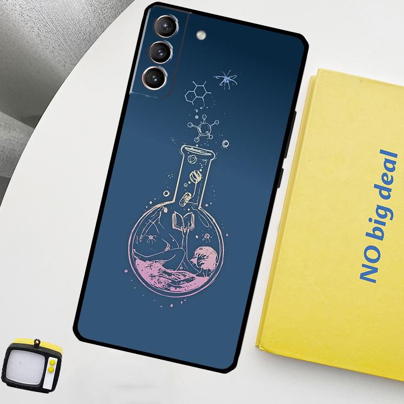 Science Phone Case For Samsung Galaxy S25 S24 Ultra S20 S21 S22 S23 Plus S9 S10 S24 FE S25 FE Cover