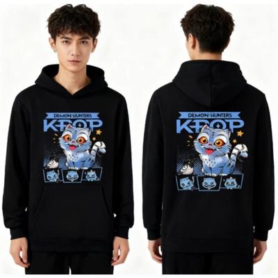 Kpop Autumn Demon Hunter Rumi Derpy Cartoon Men's Hooded Sweatshirt  Fashion Casual Tops