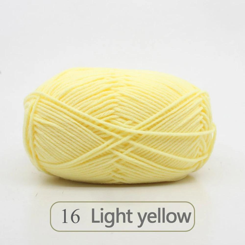 1pc 50g Soft Wool Milk Cotton Yarn Crochet Anti-Pilling Hand Knitting Thread For Cardigan Scarf Hat Baby Sweater Doll Supplies
