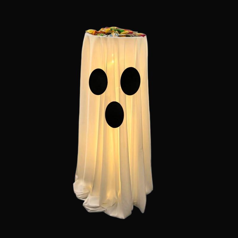 Neue Geist-Figur Süßigkeitenschale Halter, Außenbereich Haustür Dekorations-Ornament, Halloween Party Location Layout Dekoration