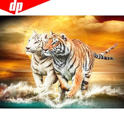 5D Diamond Painting Animal Tiger Full Round Rhinestone Picture Embroidery Sale Diamond