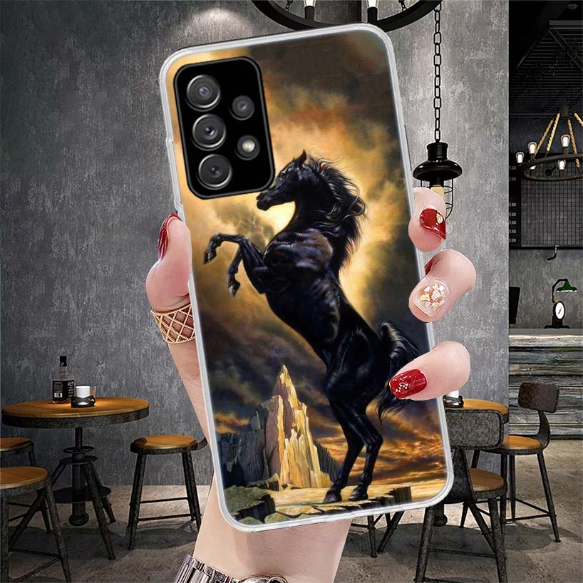 Horse Great Beauty Galloping Soft Phone Case For Samsung Galaxy S22 S23 S24 S25 Edge S26 Ultra S20 FE S21 Plus + Fundas Coque Ga