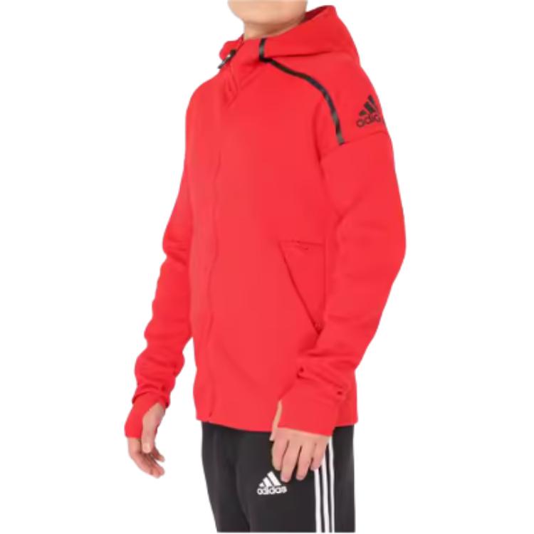 Adidas Jackets Men's Red Hooded Moderate Other EA2105