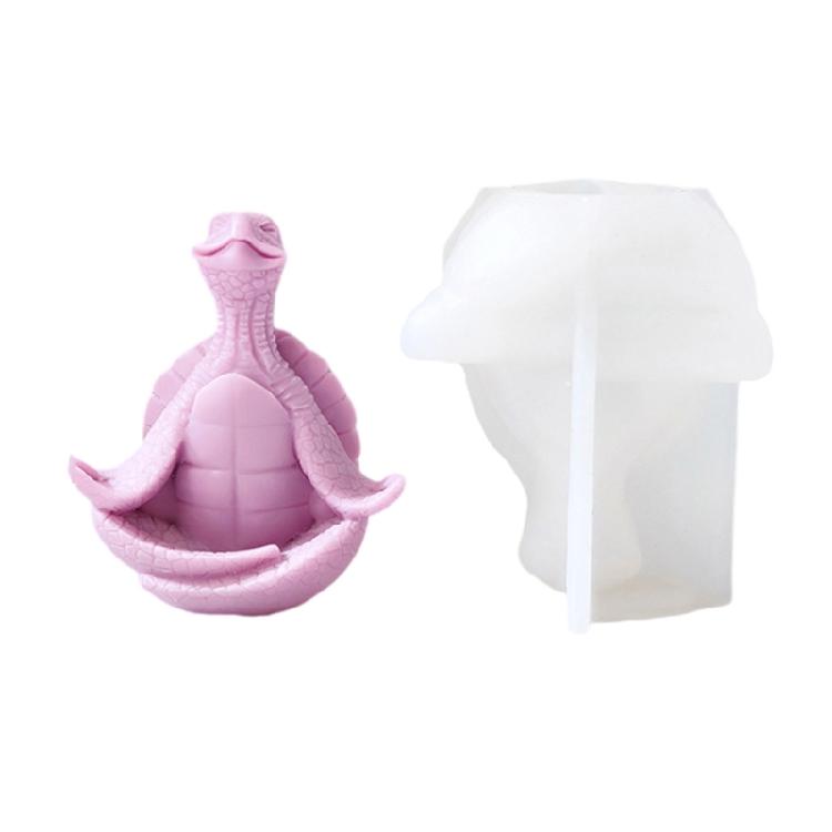 Easy to Demold Silicone Candle Mould Epoxy Mold for Home Decoration Yoga Turtles Shaped Aromatherapys Mold Jewelry Tool 1