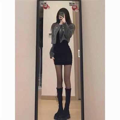 Women's Backless Ribbed Bodycon Mini Dress - 2025 Spring/Autumn Collection