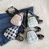Spring and Summer Lightweight Small Bag Women's 2025 New Contrasting Color Messenger Plaid Key Mobile Phone Bag Waist Bag Breast Bag