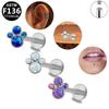 Titanium G23 Internal Thread T-shaped Lip & Ear Cartilage Stud
