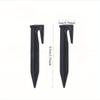 50Pcs Black Plastic Wire Ground Spikes Lawn Mower Lawn Cable Signal Line Spikes for Outdoor Garden Boundary Line Marking Grassland Camping Tent