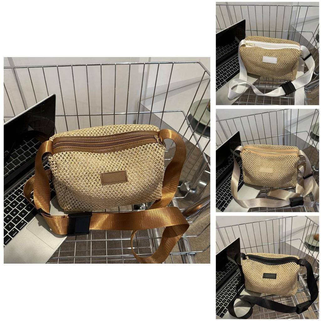 Versatile Medium Sized Woven Handbag Ideal For Daily Outfits And Stylish Vacations