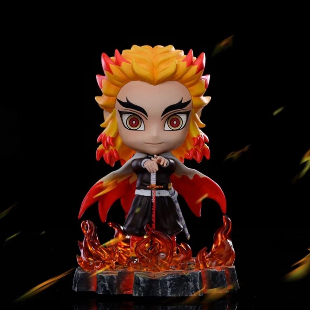 10cm/3.93in Figurka Anime Demon Slayer Rengoku Kyoujurou Kolekcja Figur Statua Model Zabawka Prezent