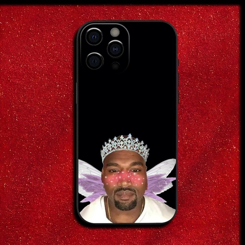 Rapper Funny K-Kanye West Phone Case For iPhone 16,15,14,13,12,11,Pro,X,XS,Max,XR,Plus,Mini Soft Black Cover iPhone15