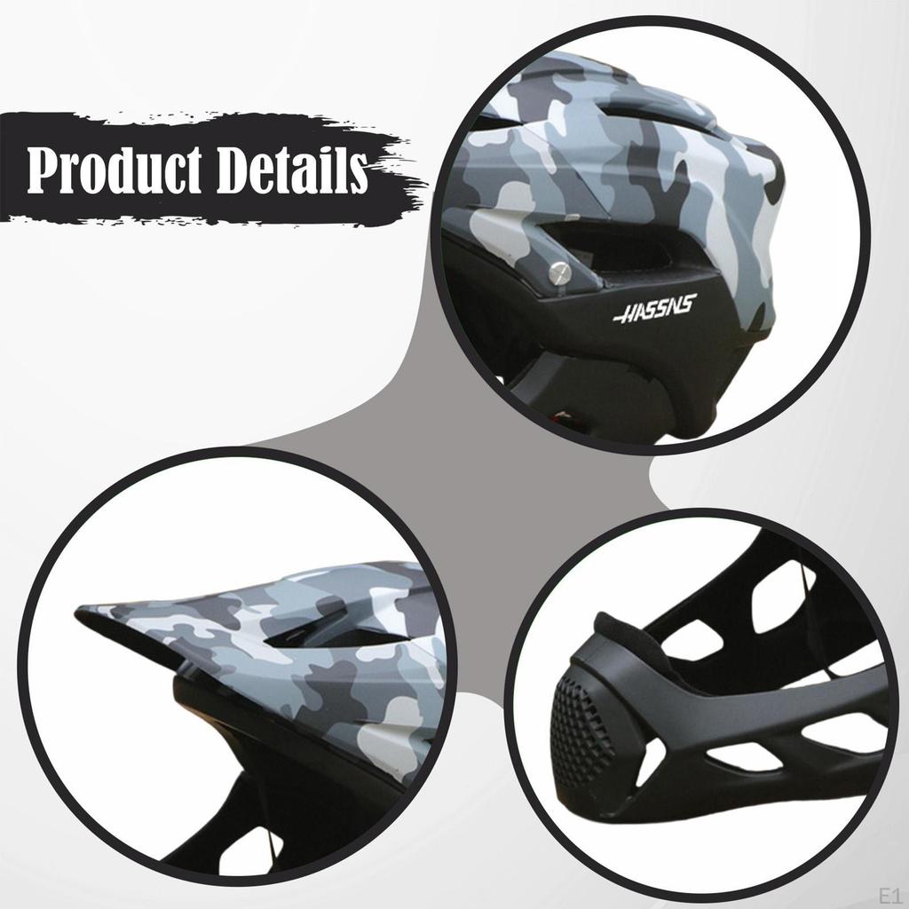 Full Face Helmet, Helmet for Adults, Mountain Bike,