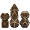 Steampunk RPG Dice Set of 7 Metal Dice
