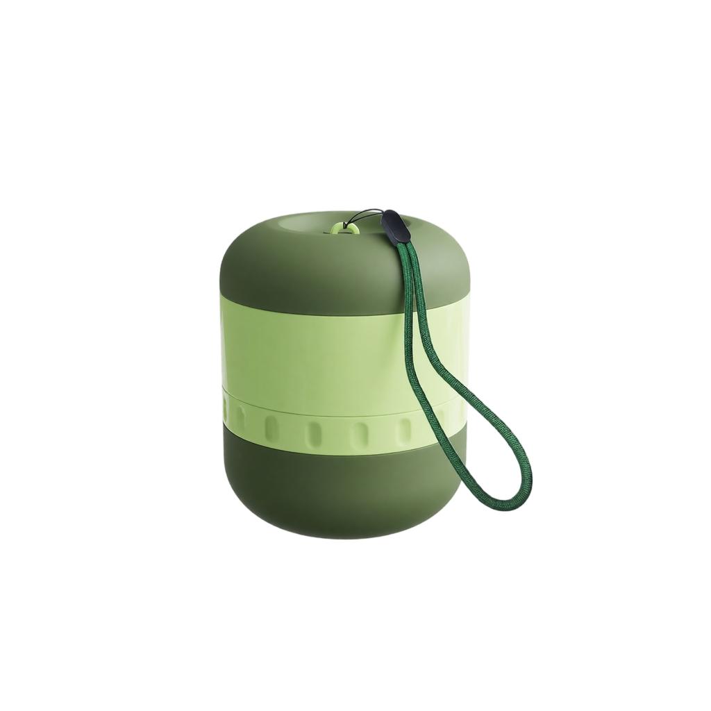 Small Portable Pet Bottle with Silicone Bowl - Outdoor Travel Dispenser for Dogs Cats