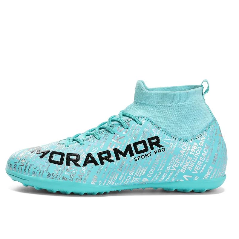

Men Football Boots Society Turf Unisex Outdoor TF/FG Soccer Shoes Resistant Match Sneakers Training Professional Football Shoes 48
