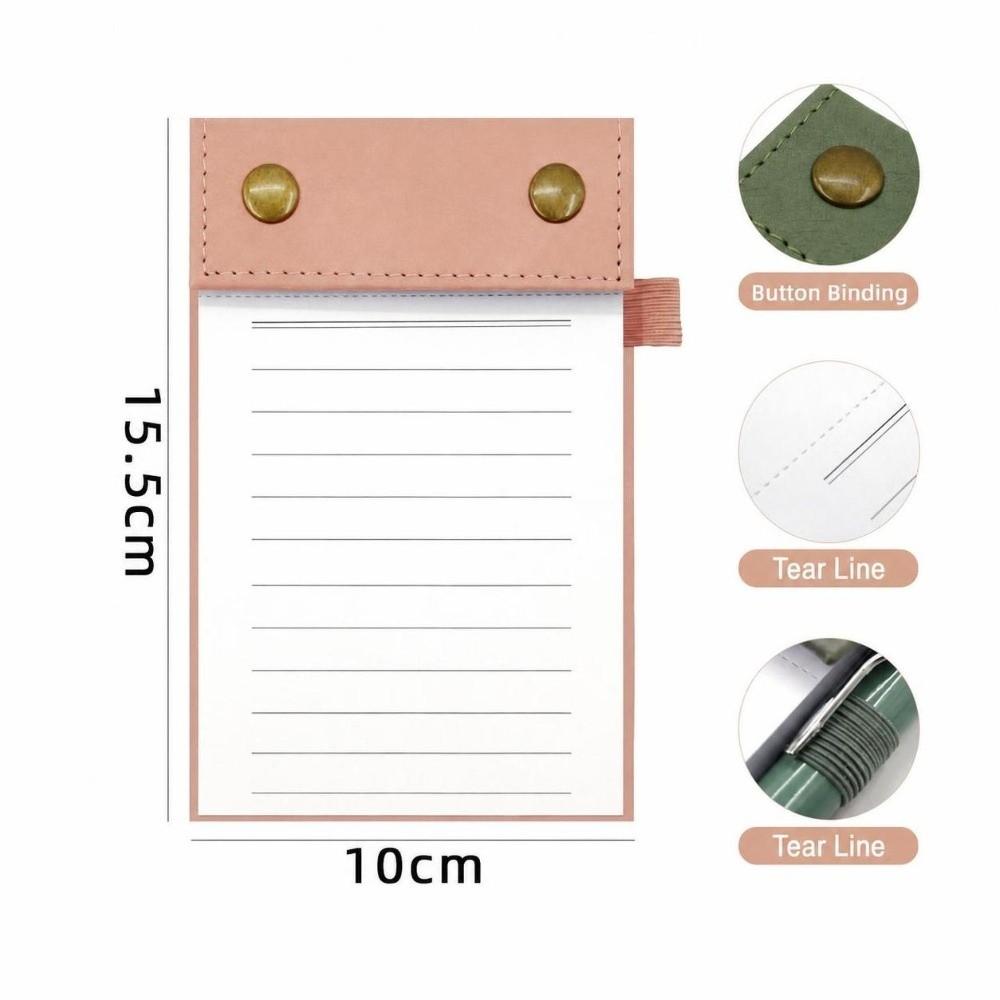 Tearable Sticky Notes Vintage Pocket Notebook Convenient A6 Notepad  Office Use
