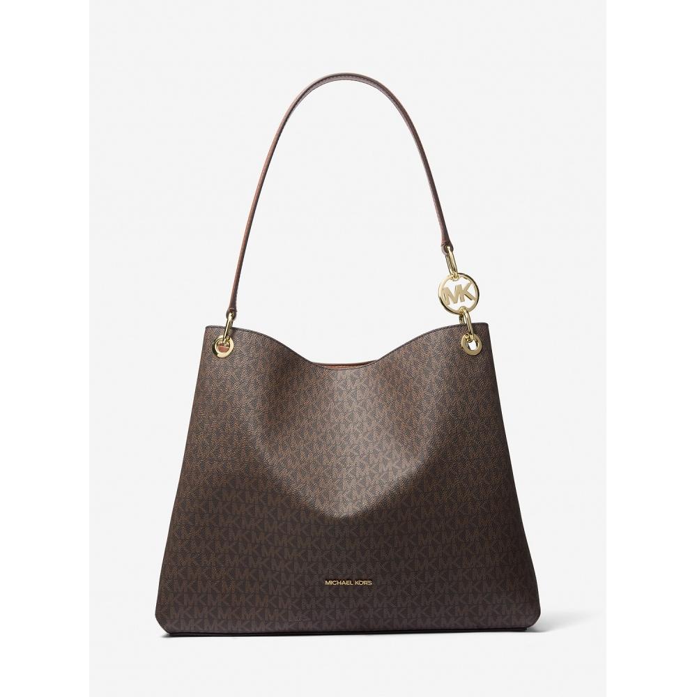 

Michael Kors Christina Shoulder Large Mk Signature 35t5g8we6b200 Brown F