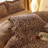 Winter Milk Velvet Pillowcase Thickened Pair Set 48x74 Student Dormitory Lace Printed Female Pillowcase