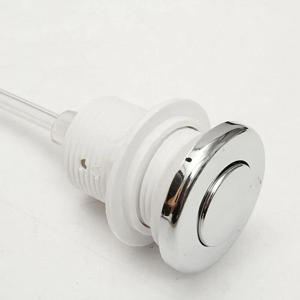 On/Off Push Button Switch Jetted Jet For Bath Spa Hose Air Pool Waste Garbage Disposal Whirlpool Pneumatic Switch