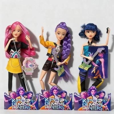 30cm New Demon Hunters Anime Figure Rumi Mira Zoey Sussy Figurine Bjd Ornament Collection Home Desk Decor Fans Girls Xmas Gifts